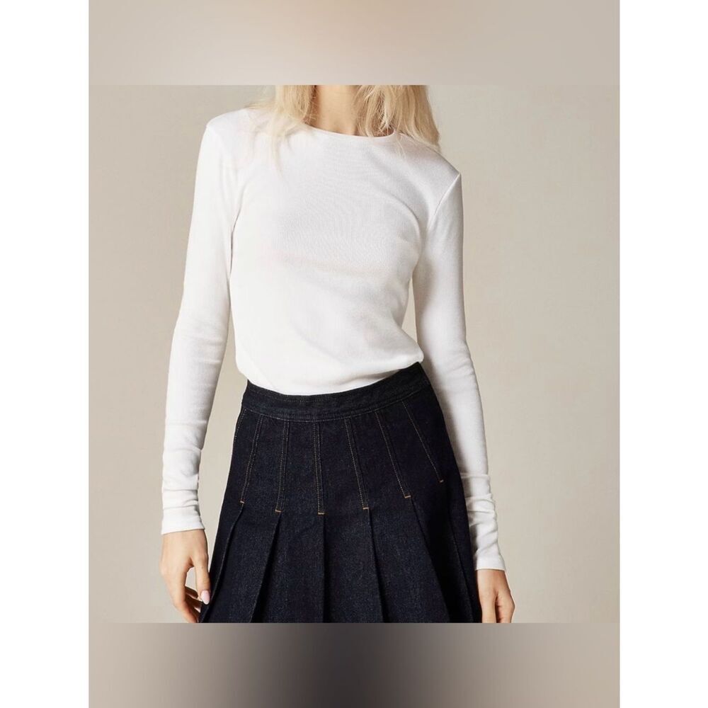 J.Crew Perfect rib long-sleeve T-shirt NWT Size S